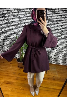 Nurivastore Dora Ceket Bağlama Detaylı Bordo