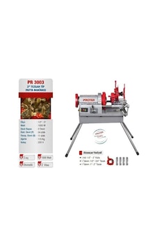 Proter Pr 3003 3’’ Tezgah Tip Pafta Makinası Proter Pr 3003 3’’ Tezgah Tip Pafta Makinası