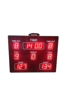 Sanec Basketbol Skorbord Sistemi - Kablosuz Kumandalı Taşınabilir Scoreboard 82x63 Cm