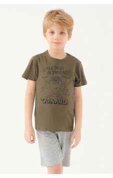 Looney Tunes L1587-2 Çocuk  Haki Tişört