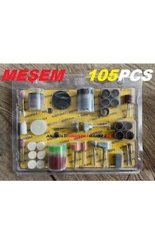 Meşem 105 Parça Vız Vız Gravür Mini Taşlama Ahşap Metal Oyma Seti