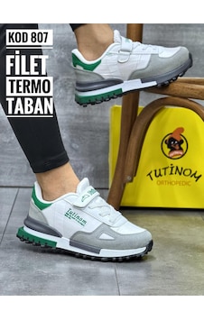 Tutınom Termo Taban Ortopedik Çocuk Spor Ayakkabı Kız Ve Erkekler İçin Okul Ayakkabısı Yeşil Beyaz Gri Tutınom Termo Taban Ortopedik Çocuk Spor Ayakkabı Kız Ve Erkekler İçin Okul Ayakkabısı Yeşil Beyaz Gri