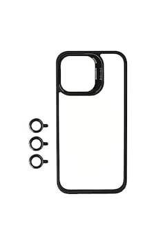Apple iPhone Uyumlu 15 Pro Kılıf Kamera Lens Korumalı Standlı Zore Klon Lensli Kapak Apple iPhone Uyumlu 15 Pro Kılıf Kamera Lens Korumalı Standlı Zore Klon Lensli Kapak
