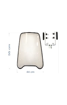 Siperlik Camı Büyük Boy Fitilli 55cm X 44cm X 3mm Scooter Ve Motosiklet İçin