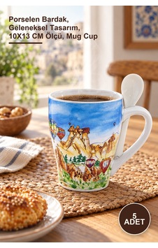 5 Adet Yöresel Kupa Porselen Bardak, Geleneksel Tasarım, 10x13 Cm Ölçü, Mug Cup Kahve 5 Adet Yöresel Kupa Porselen Bardak, Geleneksel Tasarım, 10x13 Cm Ölçü, Mug Cup Kahve