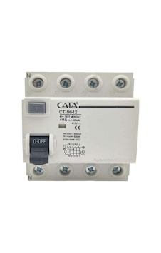 Cata Ct-9642 40 Amper Kaçak Akım Koruma Rölesi Trifaze/4p 30ma Cata Ct-9642 40 Amper Kaçak Akım Koruma Rölesi Trifaze/4p 30ma