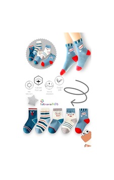 Footmania 5 Çift Çocuk Bear Çorap Seti Extra Comfort Çok Renkli