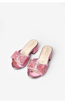 Le Mabelle Pembe Simli Kız Çocuk Topuklu Terlik Pembe Le Mabelle Pembe Simli Kız Çocuk Topuklu Terlik Pembe