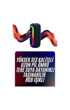 İthalat Bluetooth Hoparlör Uzun Pil Ömrü Taşınabilir Yüksek Ses Kaliteli