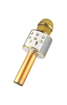 Meax Ms-858 Kablosuz Karaoke Mikrofonu Bluetooth Hoparlör Gold