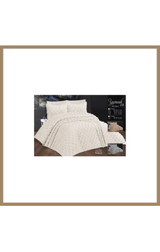 Kahveci.store Çift Kişilik Yatak Örtüsü Krem 3 Parça Yatak Örtüsü Bedspread 22 Kahveci.store Çift Kişilik Yatak Örtüsü Krem 3 Parça Yatak Örtüsü Bedspread 22