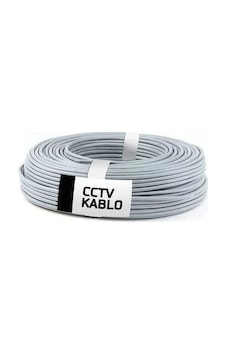 100 Metre Kaliteli 2+1 - 0.50 Mm Cctv Güvenlik Kamera Kablosu