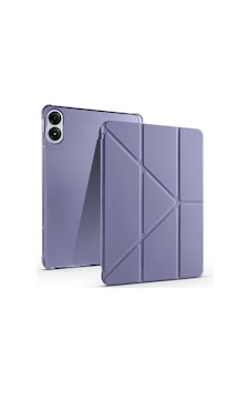 Aksesuarcim Xiaomi Poco Pad İle Uyumlu Kılıf Silikon Yumuşak Kalem Bölmeli Esnek 4 Farklı Stand Olabilen Tablet Kılıfı Mor Sku: Zeusb0fhj84tsv Arka Kapak