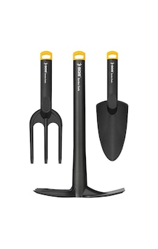 Tr Sgs Garden Tools 3 Parça Plastik Bahçe Seti, Kazma Kürek Tırmık, Siyah Sarı, Sgs3120 Model, 90cm Uzunluk Tr Sgs Garden Tools 3 Parça Plastik Bahçe Seti, Kazma Kürek Tırmık, Siyah Sarı, Sgs3120 Model, 90cm Uzunluk