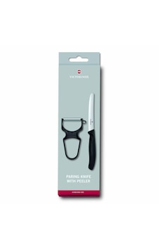 Victorinox Soyacak ve Sofra Bıçağı Seti 2 Parça Siyah Victorinox Soyacak ve Sofra Bıçağı Seti 2 Parça Siyah