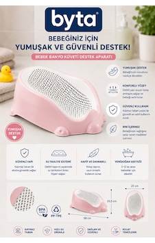 Bebek Küveti Destek Aparatı Ergonomik Kaymaz Yenidoğan Bebek Banyo Desteği 58 X 25,5 X 23 Cm Bebek Küveti Destek Aparatı Ergonomik Kaymaz Yenidoğan Bebek Banyo Desteği 58 X 25,5 X 23 Cm