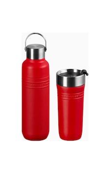 Le Creuset On The Go Termos Seti Şişe Ve Bardak Kırmızı Le Creuset On The Go Termos Seti Şişe Ve Bardak Kırmızı