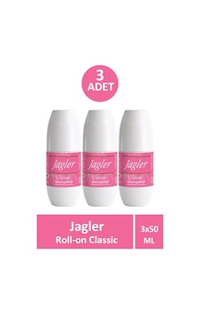 Jagler Classic Bayan Koltuk Altı Rollon 50 Ml 3 Adet Jagler Classic Bayan Koltuk Altı Rollon 50 Ml 3 Adet