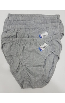 Gri Renk 5 Adet Erkek Slip Külot Gri Renk Gri Renk 5 Adet Erkek Slip Külot Gri Renk