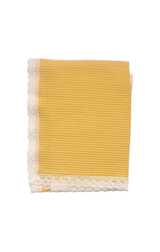 Unisex Hardal Dantelli Pike Battaniye 105 120 Cm Çok Renkli Unisex Hardal Dantelli Pike Battaniye 105 120 Cm Çok Renkli