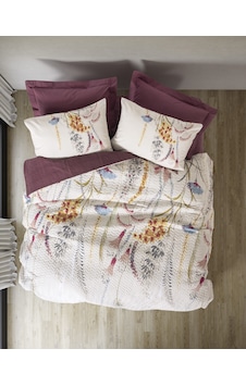 Cotton Box Çift Kişilik Complete Set Flos Bordo