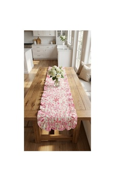 %100 Pamuk Özel Desenli Fırfırlı Runner 40x110 Pembe - 900646312 Pembe %100 Pamuk Özel Desenli Fırfırlı Runner 40x110 Pembe - 900646312 Pembe