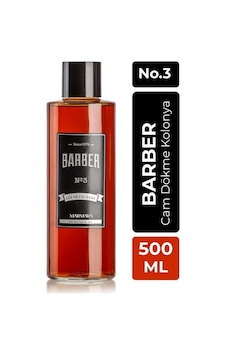 Barber No: 3 EDC Kolonya Cam Şişe 500 ML Barber No: 3 EDC Kolonya Cam Şişe 500 ML