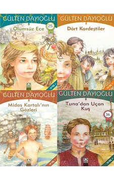 Ölümsüz Ece+dört Kardeştiler+midos Kartalı Nın Gözleri+tuna Dan Uçan Kuş Toplam 4 Kitap Set Ölümsüz Ece+dört Kardeştiler+midos Kartalı Nın Gözleri+tuna Dan Uçan Kuş Toplam 4 Kitap Set