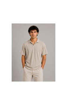 Parshey Regular Fit Fitilli Patlı Polo Yaka Erkek Tişört Premium Ottoman Kumaş Bej Parshey Regular Fit Fitilli Patlı Polo Yaka Erkek Tişört Premium Ottoman Kumaş Bej