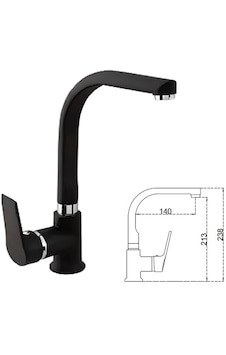 Acar Musluk 204ac0021157 Stilla Black Kuğu Lavabo Bataryası Acar Musluk 204ac0021157 Stilla Black Kuğu Lavabo Bataryası