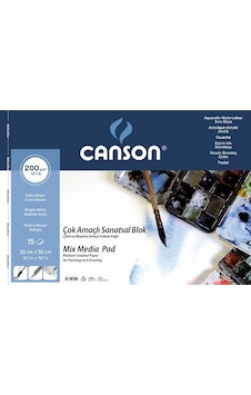 Canson 1557 Resim Blok 200Gr 35X50 15Yp Canson 1557 Resim Blok 200Gr 35X50 15Yp