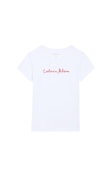 Calvin Klein Kız Çocuk Tişört Lvcksja17g Beyaz Calvin Klein Kız Çocuk Tişört Lvcksja17g Beyaz