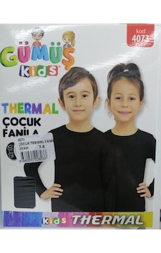 Gümüş Erkek Çocuk Termal Fanila Üst Içlik