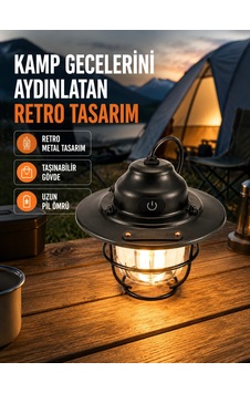 Dekoratif Ve Fonksiyonel Taşınabilir Kamp Gece Lambası 80106202 Dekoratif Ve Fonksiyonel Taşınabilir Kamp Gece Lambası 80106202