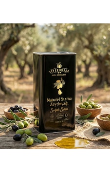 Naturel Sızma Zeytinyağı 5 Lt Soğuk Sıkım Filtresiz