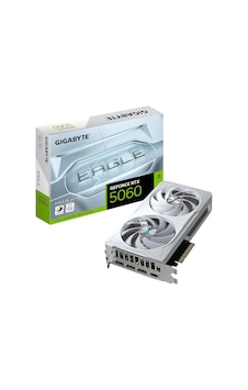 Gıgabyte Vga Nvıdıa 8gb Gddr7 Rtx5060 Eagle Oc Ice Gv-n5060eagleoc Ice-8gd 128bıt/3xdp/1xhdmı/2xfan Sku: Mır8690010056450