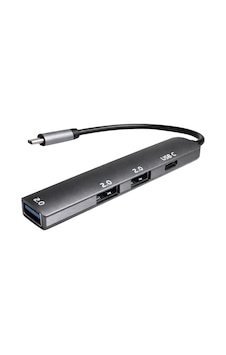Fully S-802k 4'ü 1 Arada Usb-a Type-c Hub Dönüştürücü Alüminyum Gövde Ultra İnce Tasarım Fully S-802k 4'ü 1 Arada Usb-a Type-c Hub Dönüştürücü Alüminyum Gövde Ultra İnce Tasarım