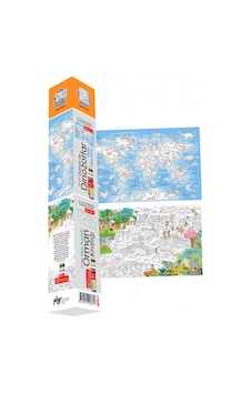 Dev Boy Tablo Mandala 2 Poster - Dünya Ve Dinozorlar 67X44Cm