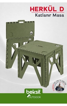 Outdoor Herkül D Katlanır Masa Haki Yeşil Yeşil Yeşil Outdoor Herkül D Katlanır Masa Haki Yeşil Yeşil Yeşil