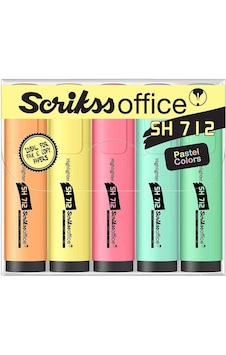 Scrikss Sh712 Pastel 5'li Fosforlu Kalem Çok Renkli Scrikss Sh712 Pastel 5'li Fosforlu Kalem Çok Renkli