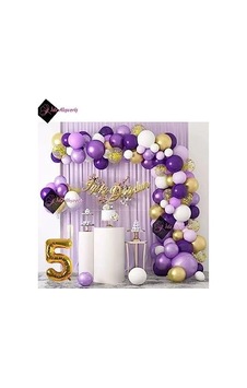 Bkmc 5 Yaş Macaron Mor Balon Zinciri Seti Gölge Mor Altın Balon Dekorasyon Bmcnm767 256 Bkmc 5 Yaş Macaron Mor Balon Zinciri Seti Gölge Mor Altın Balon Dekorasyon Bmcnm767 256