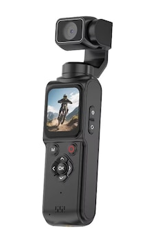 4k Ultra Hd Profesyonel Aksiyon Kamerası, Vlog Kamera, 330 Dönebilir, Yüz Takibi, Dokunmatik Ekran
