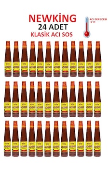 24 Adet Klasik Acı Sos 160gr 5 Derece Hot Sauce Yok Böyle Bir Acı Sipariş Verin, Sofralarınıza Lezzet Gelsin 24 Adet Klasik Acı Sos 160gr 5 Derece Hot Sauce Yok Böyle Bir Acı Sipariş Verin, Sofralarınıza Lezzet Gelsin