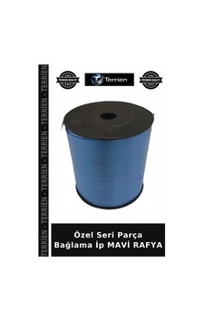 Özel Seri Parça Bağlama İp Mavi Rafya