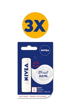 Nivea Med Repair Dudak Kremi 4.8 G x 3