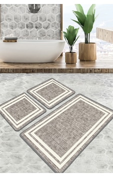 Formica Banyo Halısı Djt 3 Lü Set, Banyo Halısı , Banyo paspası yıkanabilir Gri Formica Banyo Halısı Djt 3 Lü Set, Banyo Halısı , Banyo paspası yıkanabilir Gri