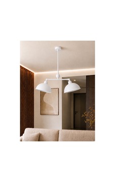 Nova 2'li Beyaz Metal Sarkıt Avize Hareketli Başlıklı Modern Salon Avizesi, Mutfak Ve Yemek Masası Aydınlatması, Dekoratif Tavan Avizesi, E27 Duy Uyumlu Nova 2'li Beyaz Metal Sarkıt Avize Hareketli Başlıklı Modern Salon Avizesi, Mutfak Ve Yemek Masası Aydınlatması, Dekoratif Tavan Avizesi, E27 Duy Uyumlu