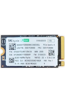 Sk Hynix Hfs001tej4x112n 1tb 4500/3500mb/s M.2 2242 Pcıe 4.0 Nvme Ssd