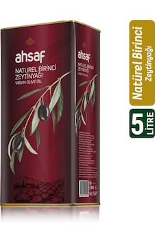 Ahsaf Naturel Birinci Zeytinyağı Teneke 5 L