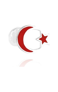 Türk Bayrağı Rozeti Gümüş Ay Yıldız Yaka Iğnesi Kırmızı Bayrak Tr Gümüş Türk Bayrağı Rozeti Gümüş Ay Yıldız Yaka Iğnesi Kırmızı Bayrak Tr Gümüş